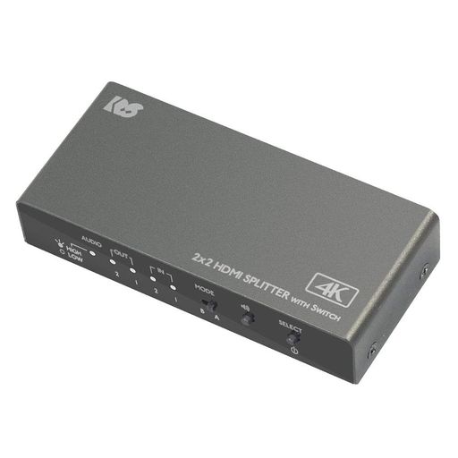 ラトックシステム 入力切替機能付HDMI分配器(ダウンスケール対応) RS-HDSP22-4KA 6,736円