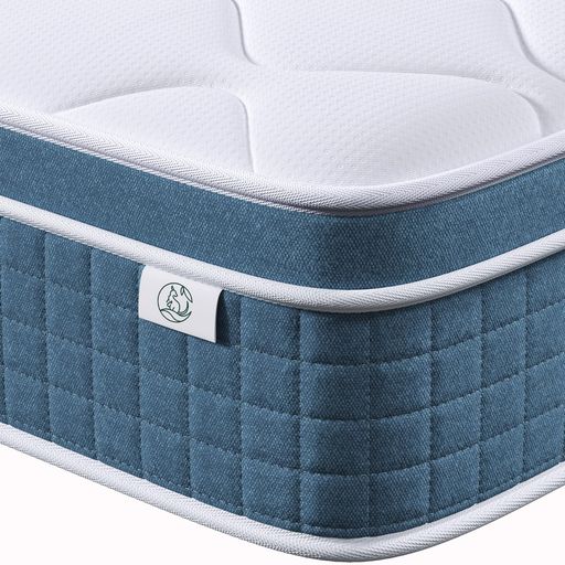 KOORLIAN マットレス ダブル 厚み20CM 通気性 ポケットコイル 寝心地 高反発 耐久性 10年保証 OEKO-TEX?認証 体圧分散 圧縮梱包 ベッドマット DOUBLE MATTRESS 底付き感無し 並行配列 静音性 通気性 (…