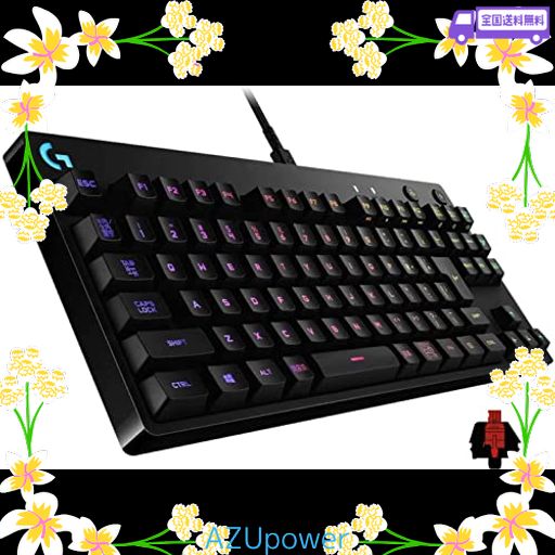 【AMAZON.CO.JP限定】 LOGICOOL G PRO ゲーミングキーボード G-PKB-002LND テンキーレス リニア 赤軸 静かなタイピング GXスイッチ 有線 ゲーミング メカニカルキーボード 日本語配列 LIGHTSYNC RGB