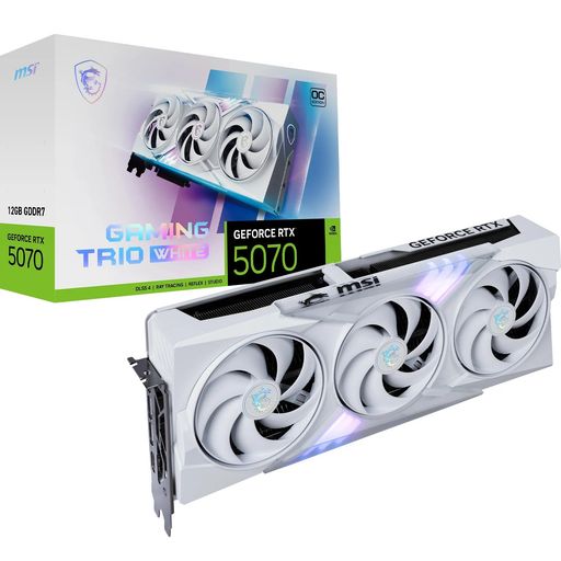 MSI GEFORCE RTX 5070 12G GAMING TRIO OC WHITE グラフィクスゲーム盤 VD9067