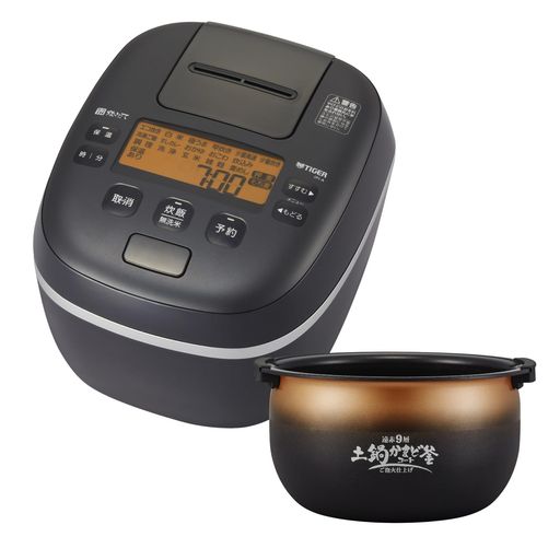 タイガー魔法瓶(TIGER) 炊飯器 5.5合 圧力IH式 ご泡火炊き少量旨火炊き オフブラック JPI-A100 KO