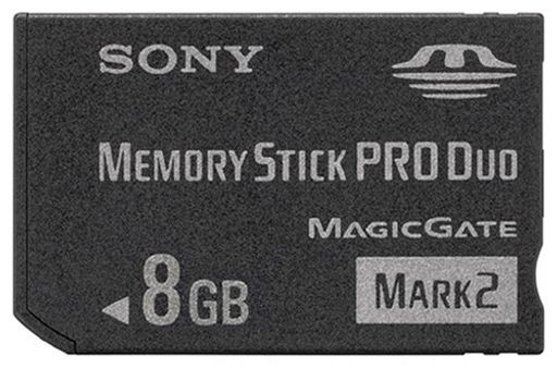 ソニー 著作権保護機能搭載IC記録メディア“メモリースティック PRO デュオ” 8GB MS-MT8G 2T
