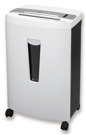 シュレッダー マイクロカット S89MDM A4 最大12枚 電動 段ボール カード ホッチキス ホワイト 33L キャスター 業務用 アスミックス