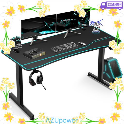 GTPLAYER ゲーミングデスク パソコンデスク 「メーカー二年保証 
