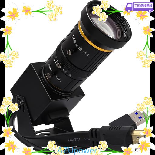 HDMI USB CAMERA 4K 60FPS ウェブカム USB3.0 10倍光学ズーム 5-50MMマニュアルフォーカスズームカメラ 2倍デジタルズーム ウェブカム パソコンカメラ ストリーミング ウェブカム ビデオ会議/授業用 …
