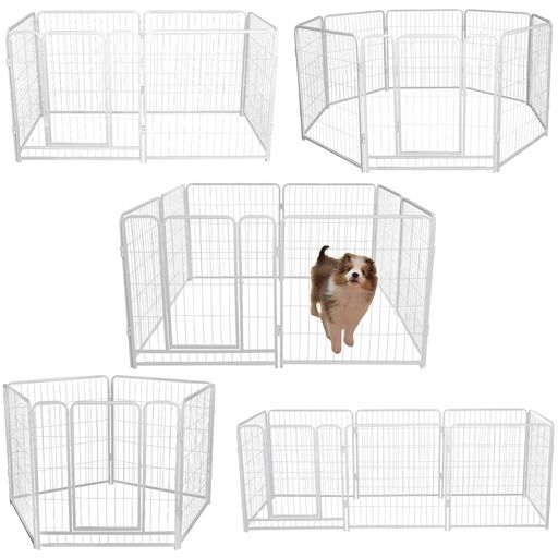 KIRATAKU ペットサークル 中大型犬用 スチール製 犬 ケージ 犬用