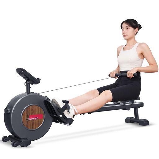 COZWISH ローイングマシン ボート漕ぎマシン マグネット式 FITSHOWアプリと接続 16段階負荷 自宅トレーニング フィットネス機器 全身トレーニングマシン トレーニング器具 有酸素運動 ダイエ…