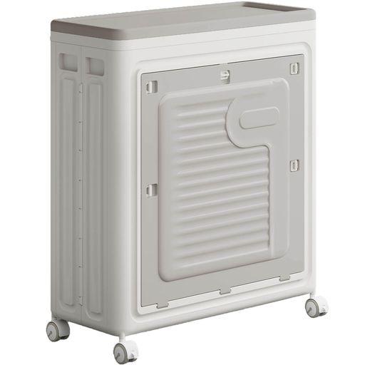 X XUNTAO 収納ボックス 折り畳み 蓋付き 収納ケース 衣装ケース 洗濯かご 隙間収納 スポーツ用品収納 持ち手付き 360度回転キャスター 大容量 多機能 強い耐荷重 組立簡単 防塵 防湿 積み重…