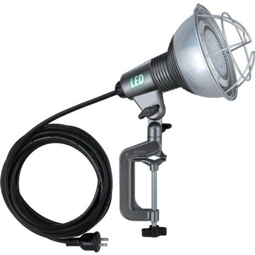 ハタヤ (HATAYA) 照明 LED 投光器 屋外用 (防雨型) 防水 昼白色 20W 全光束2400LM コード5M ビーム角60度 二重絶縁 アース不要 バイス取り付け 作業灯 ワークライト 家庭用 工場用 建設現場 20WLED作…