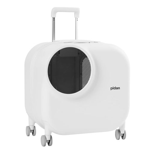 PIDAN ペットキャリー キャスター付き ペットスーツケース ペットキャリー 猫 大きめ 2匹 10KG 充電 換気システム付き 照明内蔵 クッション付き (ペットキャリー)