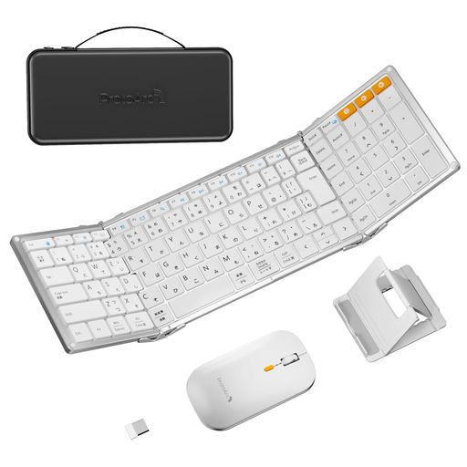 PROTOARC XKM01 折りたたみキーボード マウスセット 無線 BLUETOOTH 2.4GHZ 3台同時接続 軽量 薄型 持ち運び 6,912円