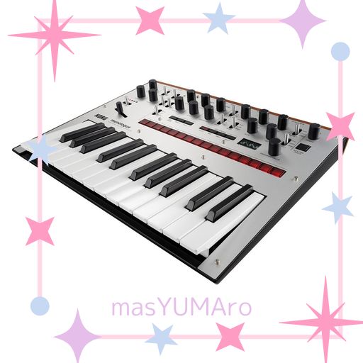 KORG モノフォニック アナログ シンセサイザー MONOLOGUE SV モノローグ シルバー 25鍵 16ステップシーケンサー オシロスコープ搭載 電池駆動 軽量 持ち運びに最適