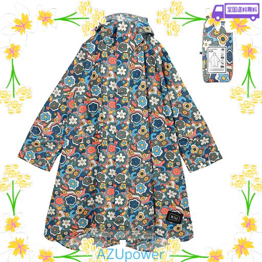 KIU キウ スタンダードレインポンチョ 2ND STANDARD RAIN PONCHO - 2ND 防水 撥水 はっ水 耐水 豪雨対応 雨対策 大雨 台風 梅雨 防災 レインコート スリーブポンチョ 雨具 雨ガッパ 雨合羽 袖付き 収… 6,747円