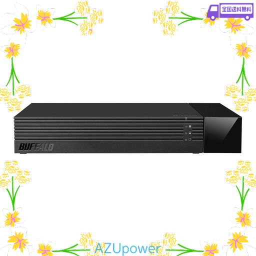 BUFFALO 24時間連続録画対応 使用量メーター付き 3.5インチ 外付けHDD 4TB HDV-SAM4.0U3-BKA