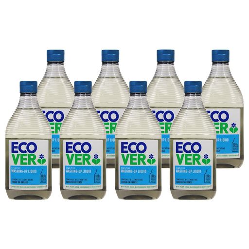 【まとめ買い】ECOVER(エコベール) エコベール 食器用洗剤 本体 カモミールの香り 450ML×8個 ECOVER 手に優しい 植物由来 赤ちゃん 食器洗剤 キッチン洗剤 台所用洗剤 油汚れ ケース販売