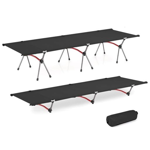 キャンプベッド折りたたみベッドコットン軽量・堅牢・静音・防水折りたたみ可能・高/低の切り替えが可能耐荷重150KG釣り野外防災(ブラック)です