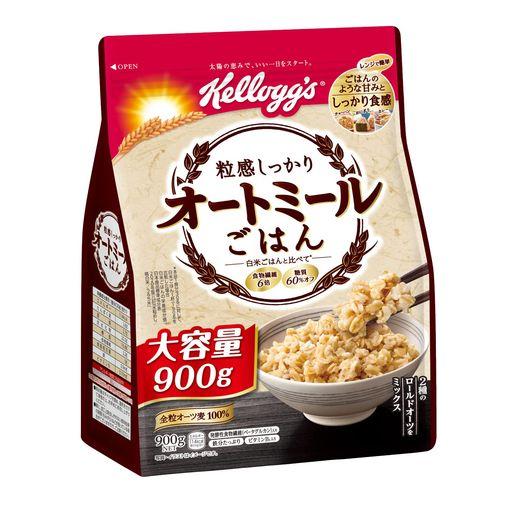 ケロッグ 粒感しっかり オートミールごはん 900G ×6袋 発酵性 食物繊維