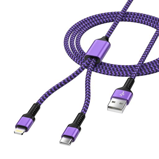 2IN1 充電ケーブル USB-C LIGHTNING IPHONE16 /15シリーズ対応 最大5.4