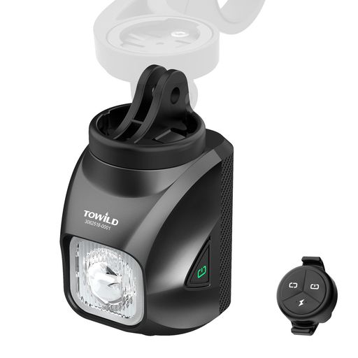 TOWILD DL1200S 自転車 ライト 吊り下げ式 1200ルーメン 大容量3200MAH USB-C充電式 自動点灯/消灯 5つ調光モード IPX6防水 高輝度 ロードバイク/クロスバイク 吊り下げ対応 夜間走行 防災 ライト サ…