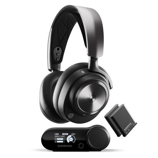 STEELSERIES ゲーミングヘッドセット ヘッドホンARCTIS NOVA PRO WIRELESS P 軽量 無線 ワイヤレス PLAYSTATION用 密閉型 ハイレゾ アクティブノイズキャンセリング搭載 HI-FIサウンド PC/PS