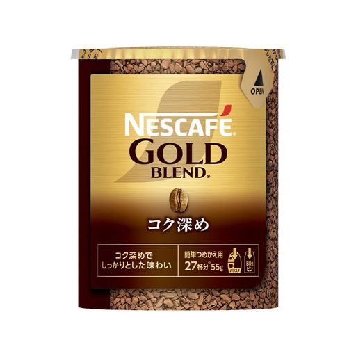 ネスカフェ ゴールドブレンド コク深め エコ&システムパック 55G×12本セット 6,419円