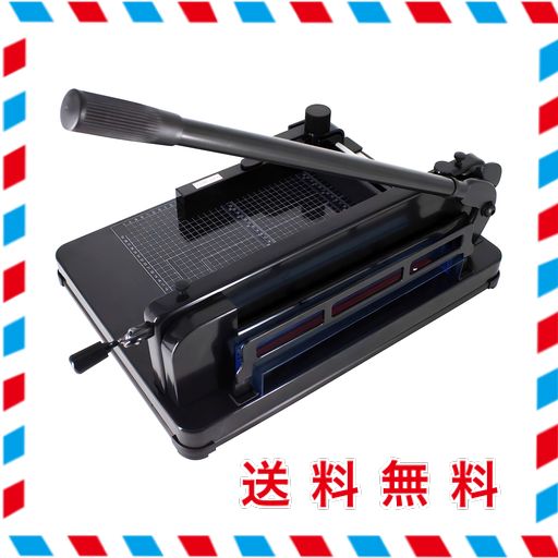 HFS(R) A4裁断機 大型 400枚 30CM切断幅 ペーパーカッター 事務 オフィス用品 ハンドタイプ 断裁機 自炊 ブラック色