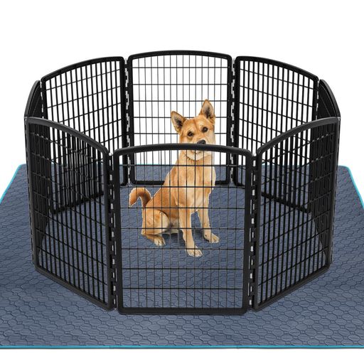 TITISNUGY 洗えるペットシーツ ペット用おしっこマット 【ブルー縁ガイド】 大型犬・猫用トイレマット 大判サイズ 多頭飼育&ケージ下敷きに最適 スーパーワイド 四重構造で漏れ防止/滑り…