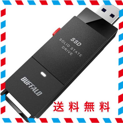 バッファロー SSD-PUT500U3-BKA [TV対応 PC向USB3.2(GEN1)スティック型外付SSD]