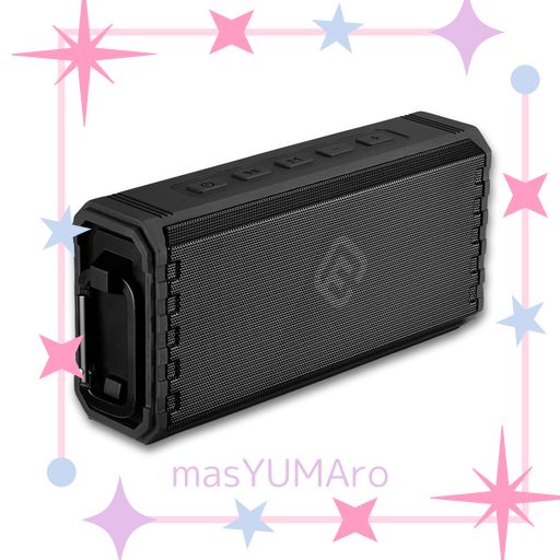 40S スピーカー BLUETOOTH 防水 大音量 ステレオ 重低音 小型 耐衝撃 SDカード ランダム ワイヤレス ポータブル TWS ハンズフリー PC スマホ テレビ 風呂 アウトドア 日本メーカー 黒 HW2 (ブラック) 7,640円