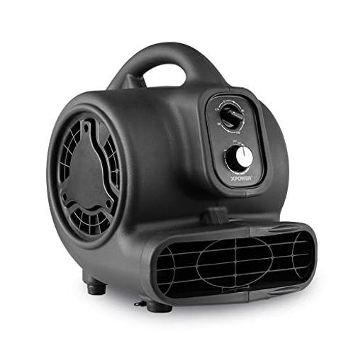 XPOWER P-250 DT多機能移動共用ファン乾燥機、復元用タイマー、無段階速度調整システム、空気臭気除去ジェルビーズ付き BLACK