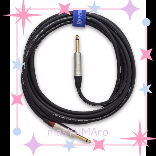 REFERENCE CABLES RIC-S01 レコーディング用 黒 ストレート-ストレート 6M