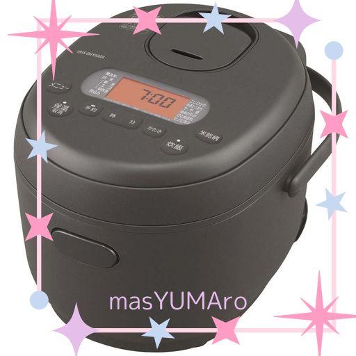 アイリスオーヤマ 炊飯器 3合 マイコン式 ブラック IRIS OHYAMA