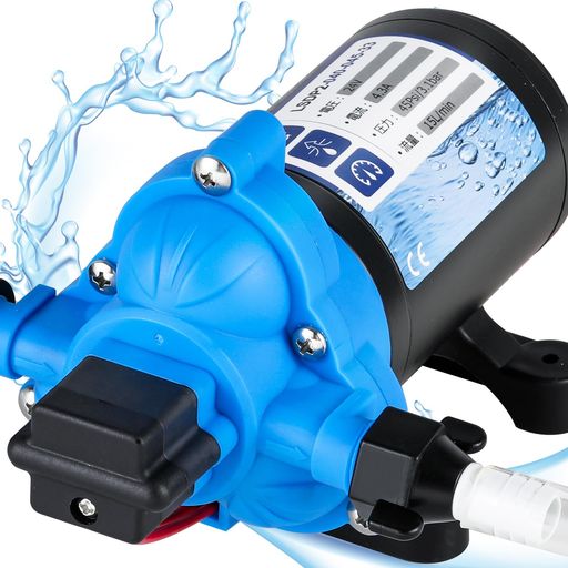 NEWTRY ダイヤフラムポンプ 33シリーズ 給水 排水ポンプ 15L/MIN 45PSI 揚程31M 24V 自吸式 自動起動・停止 圧力スイッチ 圧力調整可能 庭の水やり、液体充填、キャンピングカー、家庭用水など用…