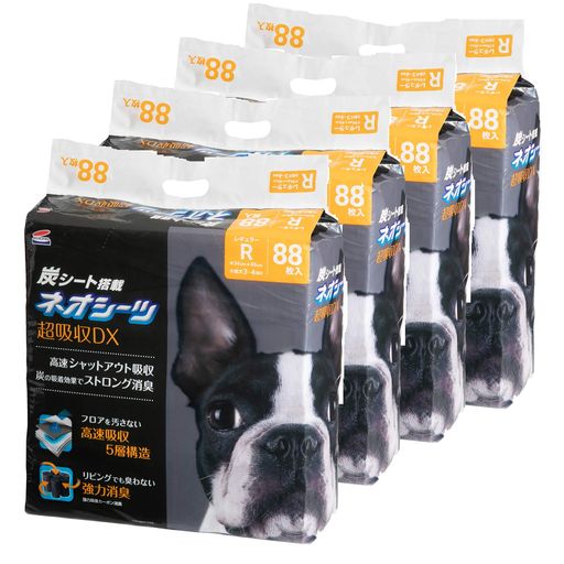 ネオ・ルーライフ ネオシーツ カーボン DX ペットシーツ レギュラー 88枚入×4袋 全352枚 (ケース販売) 6,153円