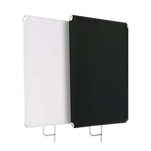 SELENS 撮影用 フラッグパネル レフ板 60X75CM ディフューザー+ブラックリフレクターキット ステンレス製 撮影フラッグ 取り外し快速 スタジオ撮影 写真照明反射器 ポートレート インタビュ…