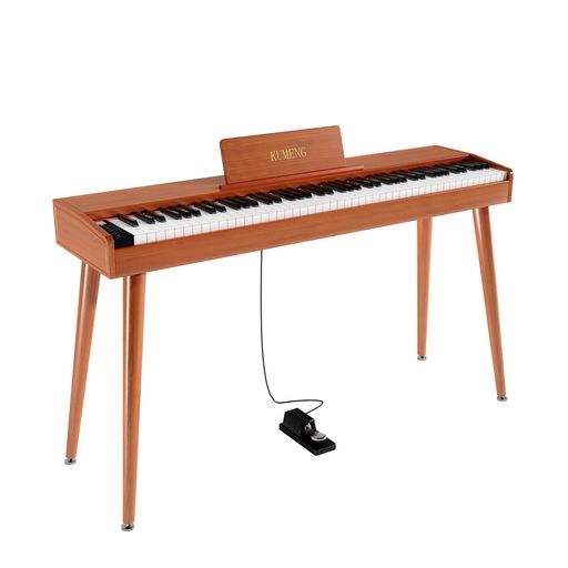 電子ピアノ88鍵セミウエイテッドキーボードピアノ、初心者用フルサイズ電子ピアノ、譜面台、ペダル、電源アダプター、ヘッドフォンモード、USB-MIDI付き