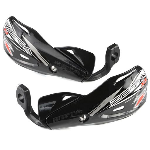 ジータレーシング(ZETA RACING) インパクトX3ハンドガード ブラック 汎用 ハンドルバークランプタイプ クランプ幅:14MM 泥 飛び石 保護 モトクロス MX レース 角度調整 ダートフリーク DIRTFREAK F5438