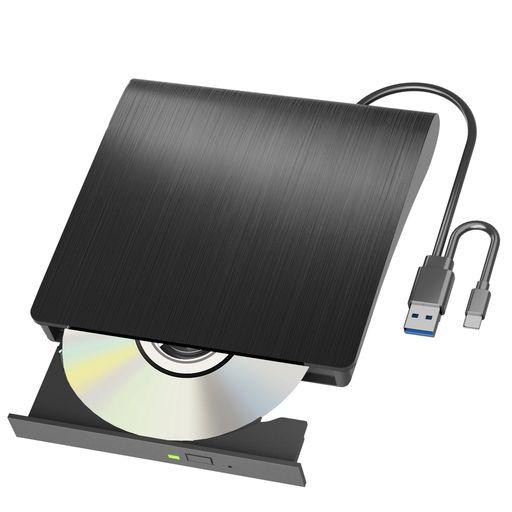 ブルーレイドライブ 外付け ブルーレイプレーヤー 外付け USB3.0&TYPE-C両接続 BD/CD/DVD 読取/書込可 薄型 軽量 外付けブルーレイドライブ BLURAYドライブ 外付け BD CD DVDドライブ 外付け ブル…