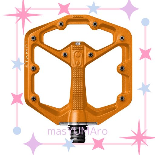 クランクブラザーズ(CRANK BROTHERS) ペダル スタンプ7 S オレンジ 577579
