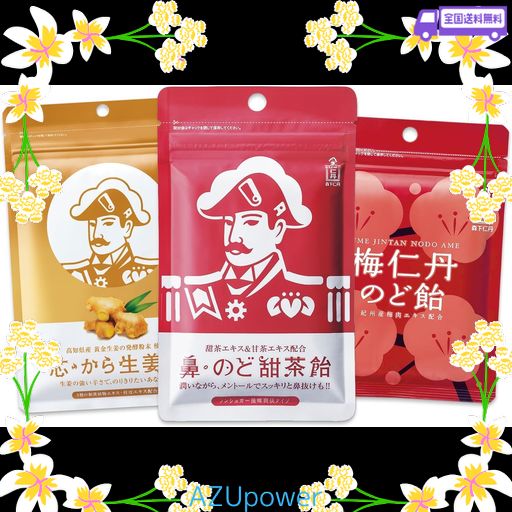 森下仁丹 飴・のど飴おためし3袋セット [ のど飴 あめ メントール 甜茶