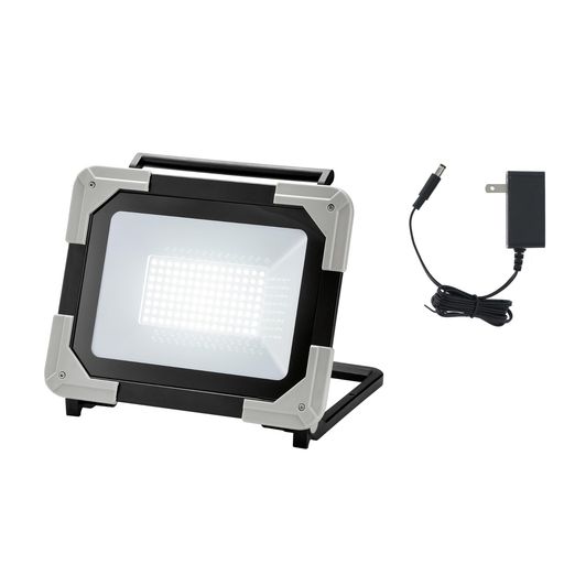 高儀(TAKAGI) EARTH MAN 充電式 LED ワークライト 50W WLT-50LIA 薄型 コンパクト 光量 3段階調節 約8時間 連続点灯 広角 防水 防塵 投光器 作業灯 作業ライト フラッドライト 夜間 暗所 屋外作業
