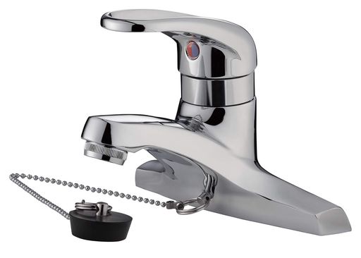 SANEI(サンエイ) シングル洗面混合栓 台付 2穴 取付ピッチ102MM ゴム栓付き 泡沫吐水 JIS規格 日本製 K57C-13