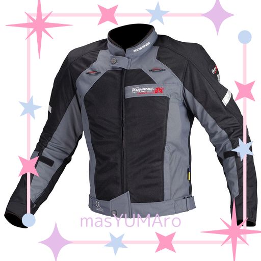 コミネ(KOMINE) バイク用 ジャケット エアストリームメッシュジャケット ブラック M JJ-002 1148 春夏秋向け メッシュ素材 プロテクター CE規格 ストレッチ素材