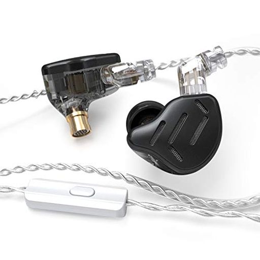 CCA KZ ZAX インイヤーモニターヘッドホン 16ユニット 7BA+1DD ハイブリッドドライバー ハイファイIEMイヤホン メタルゲーミングイヤフォン 2ピン着脱式ケーブル付属 (マイク付き-3.5MM KZ ZAX ブ…