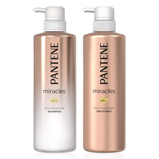 パンテーン ミラクルズ パンテーンミラクルズ シャンプー ポンプ 500ML + トリートメント 500G リッチモイスチャー 【セット買い】