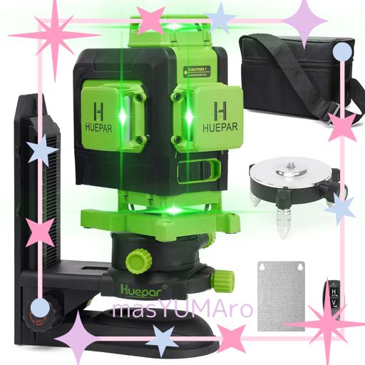HUEPAR 緑であること レーザ墨出し器 盛りだくさん生産ライン 4X360° 遠隔操作付き添い人 TYPE-C申し受ける 大矩照らしだす クロスラインレーザー 904DG