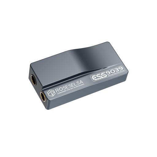 HIFIGO ROSESELSA RS9039 ポータブル DAC アンプ、ES9039Q2M チップと DSD256 を搭載した 3.5MM および 4.4MM 出力用ヘッドフォンアンプ (TYPE-C ケーブルデフォルト)