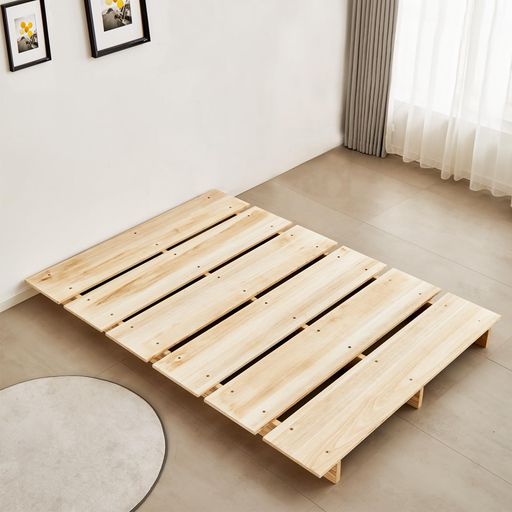 喜之木 ベッド シングルベッド ベッドフレーム シングル すのこベッド ロータイプ 天然桐 木製 通気 シンプル