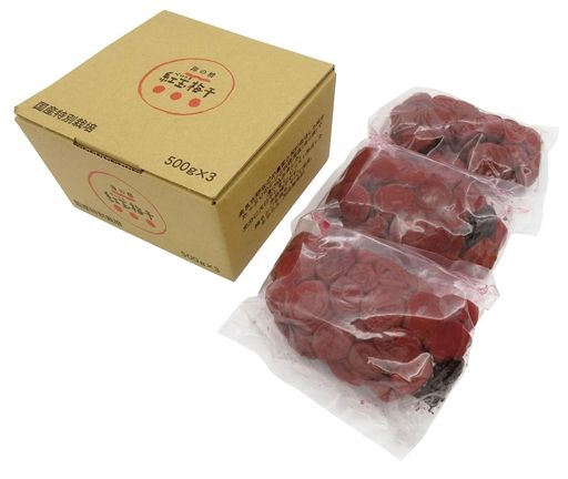 オーサワ 特別栽培 紅玉梅干(箱) 1.5KG(500G×3袋) 5,668円