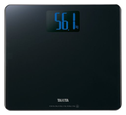 タニタ(TANITA) 体重計 200KG バックライト デジタル ブラック HD-366 BK 乗るだけで電源オン